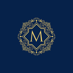 Vintage Luxury logo Collection  Design
