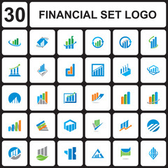 a set of financial logo , finance logo