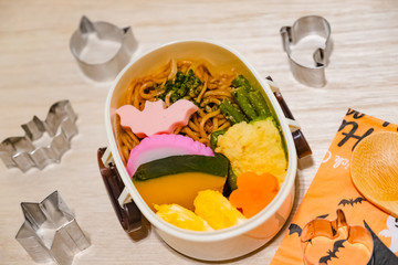 お弁当作り　ハロウィン