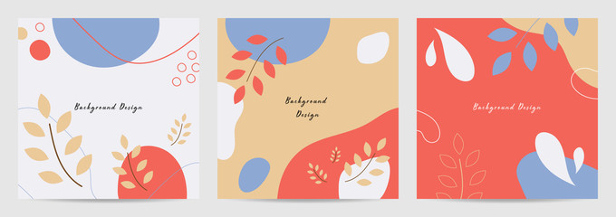 Creative cover design background. Social media banner template. Editable mockup for stories, post, blog, sale and promotion. Abstract modern coloured shapes, line arts background design for web and mo