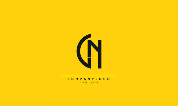 GN NG Abstract initial monogram letter alphabet logo design