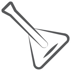 
A russian stringed instrument, balalaika line icon
