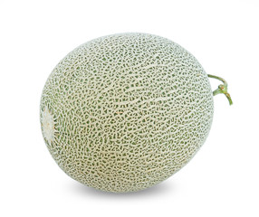 Cantaloupe melon isolated on white background