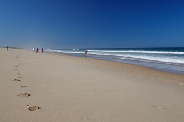 low tide on portuguese beach