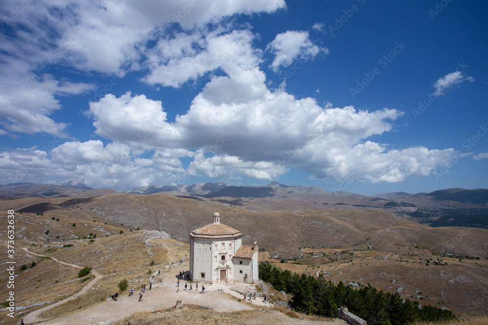 Wall mural rocca calascio national park of the gran sasso abruzzo