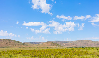 Fototapeta na wymiar Grassland Farming Area of the Karoo Semi-desert in South Africa