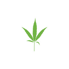 Cannabis logo template design vector illustration