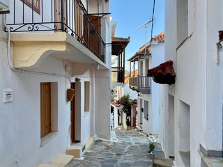 Fototapeta na wymiar Skopelos old town, Sporade, Greece