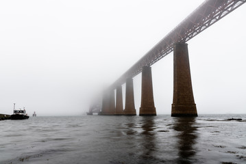 fourth bridge on foggy morning