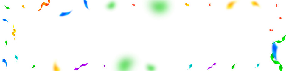 Streamers and confetti. Colorful streamers tinsel 