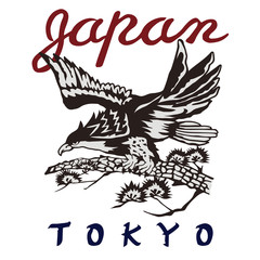 【JAPAN鷹TOKYO】スカジャン風の和柄デザイン
