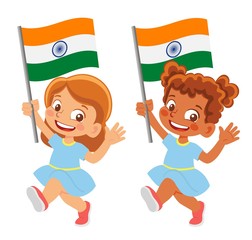India flag in hand set