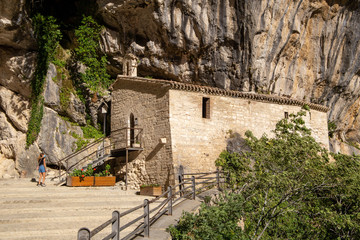 genga town with hermitages and caves of frasassi