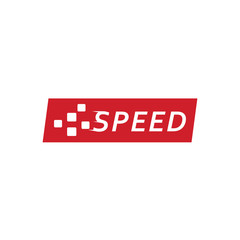 Speed logo template design vector illustration