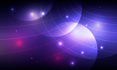 Vector abstract space background with abstract elements