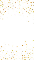 Gold stars random luxury sparkling confetti. Scatt