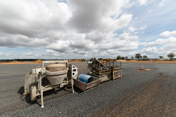 Parking en construction
