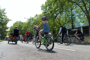Obraz premium Fahrraddemo