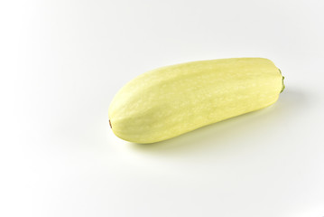 Zucchini on a white background