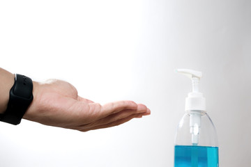 use of alcohol hand sanitiser gel for rubbing your hands before and afer touching anything prevent coronavirus and all others