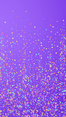 Festive rare confetti. Celebration stars. Colorful