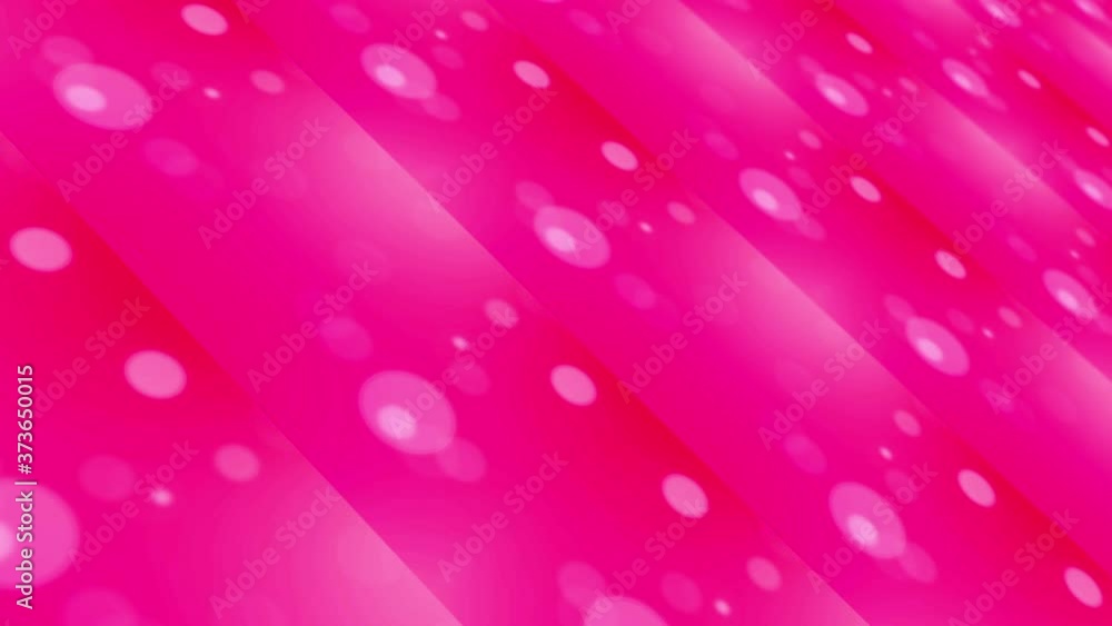 Aufkleber abstract pink light grid led screen pattern of moving bokeh shapes lights with depth of field. 4k 3d