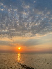sunset over the sea