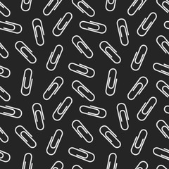 seamless repeat pattern  with paper clips 