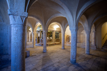 sulmona medieval city historic center italy