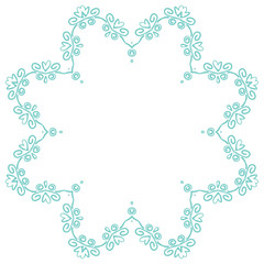 手描き風　線画のベクターフレーム