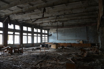 Fototapeta na wymiar Pripyat - High School