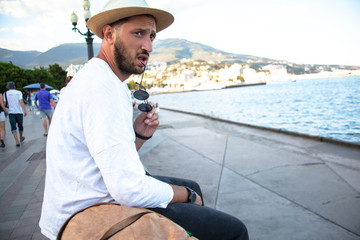 streetstyle fashion man outdoor