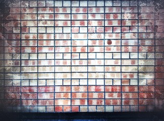 Brick wall for background texture red brick brickwork grunge style photo