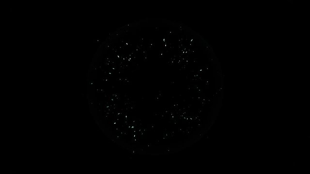 green hit particle effect circle shock wave animation