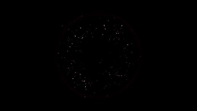 red hit particle effect circle shock wave animation