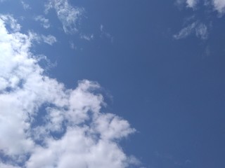 blue sky with clouds