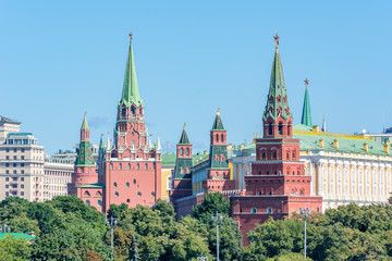Towers of Moscow Kremlin, Russia