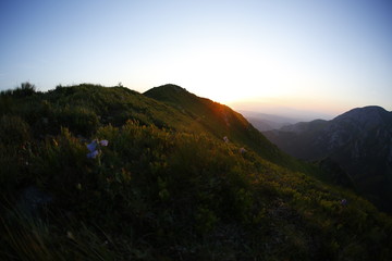 Obraz premium Evening golden hour in Tatra Mountains