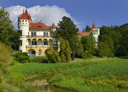Zinkovy is a castle rebuilt into a chateau in the town of the same name, about 7 km west of the town of Nepomuk in the Pilsen Region, Czech Republic