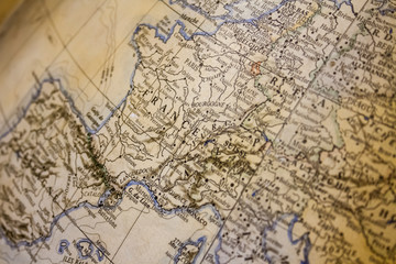 Fototapeta na wymiar Old france map