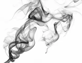 Crédence de cuisine en verre imprimé Fumée Aura de fumée soyeuse abstraite