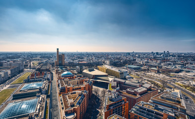 summer panorama of Berlin, seen from Potsdamer Platz