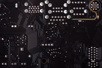 Back side of curcuit board