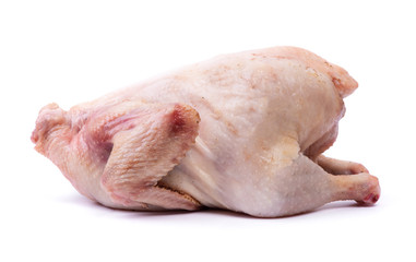 Raw chicken carcass