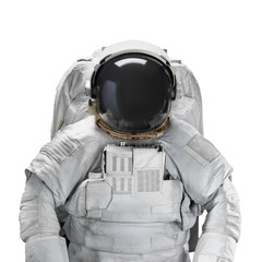 Space suit astronaut isolated on white background - obrazy, fototapety, plakaty