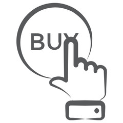 
Line vector design of buy now icon, trendy vector style 
