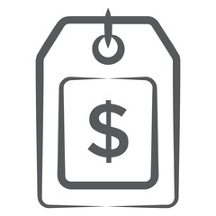 
Price label vector style in trendy linear style
