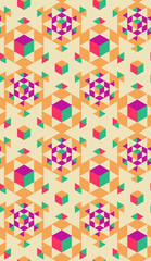 Summer. Colors. Pattern without seams.