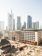 Edificios del centro de la ciudad alemana de Frankfurt.
