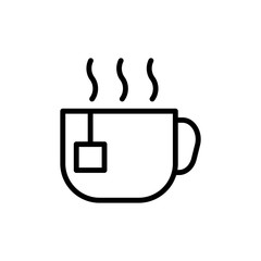 Cup tea icon. Simple line, outline vector elements of cabinet accessories icons for ui and ux, website or mobile application